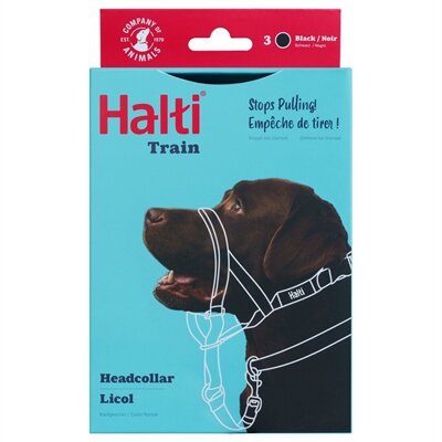 COMPANY OF ANIMALS HALTI HEADCOLLAR ZWART NEKOMVANG 40-54 CM NEUSOMTREK 24-36 CM