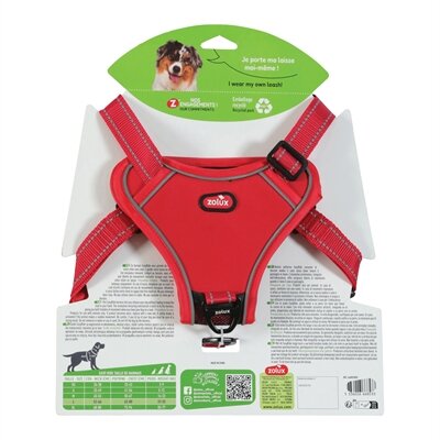 ZOLUX EASYRIDE HONDENTUIG L 63-80 cm 33-55 KG ROOD