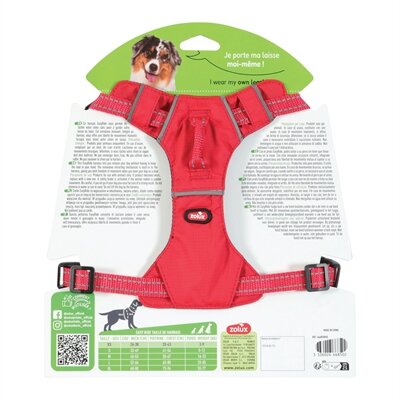 ZOLUX EASYRIDE HONDENTUIG  XS 33-43 cm 3-9 KG  ROOD