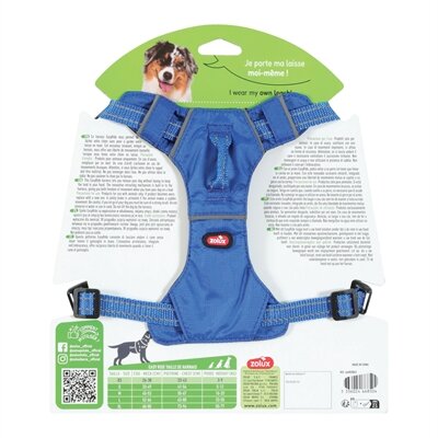 ZOLUX EASYRIDE HONDENTUIG XS 33-43 cm 3-9 KG BLAUW