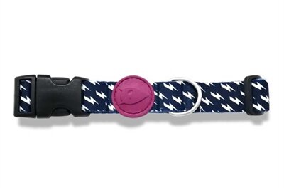 MORSO HALSBAND HOND GERECYCLED POWER FLOW ZWART 30-42X1,5 CM