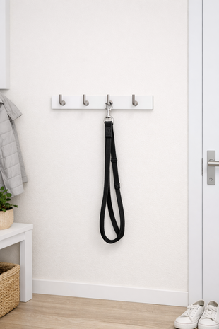 TRIXIE HONDENRIEM PREMIUM ZWART 180 X 1 CM