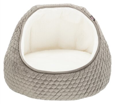 TRIXIE KATTENMAND IGLO LIVIA GRIJS / CREME 55X55X45 CM