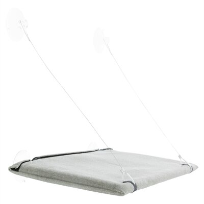 TRIXIE KATTENMAND HANGMAT RAAM VELOURS GRIJS 50X30 CM