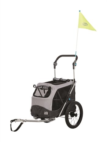 TRIXIE HONDENFIETSKAR OPVOUWBAAR TOT 15 KG GRIJS 74X58X93 CM