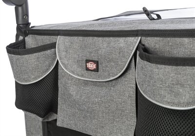 TRIXIE FIETSKAR TOT 45 KG GRIJS / SALIE 80X98X103 CM