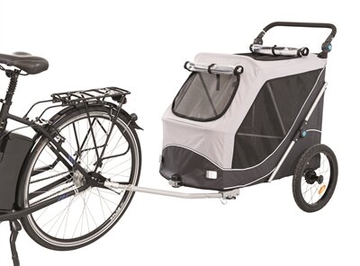 TRIXIE HONDENFIETSKAR OPVOUWBAAR TOT 30 KG GRIJS 103X74X95 CM