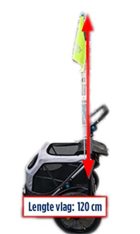 TRIXIE HONDENFIETSKAR OPVOUWBAAR TOT 30 KG GRIJS 103X74X95 CM
