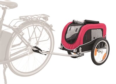 TRIXIE HONDENFIETSKAR TOT 15 KG ZWART / ROOD 60X53X60 CM