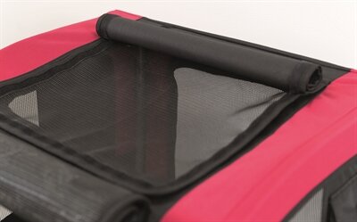 TRIXIE HONDENFIETSKAR TOT 30 KG ZWART / ROOD