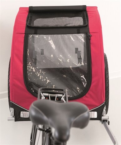 TRIXIE HONDENFIETSKAR TOT 30 KG ZWART / ROOD