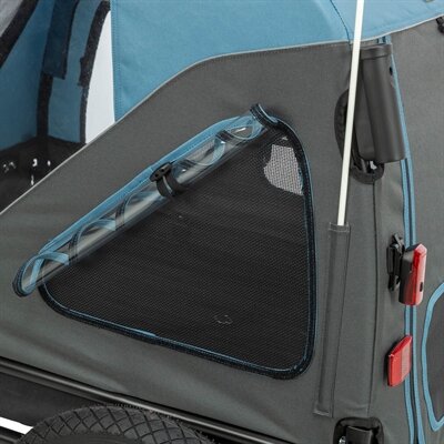 TRIXIE FIETSKAR TOT 23 KG BLAUW / GRIJS S 70X88/131/88 CM