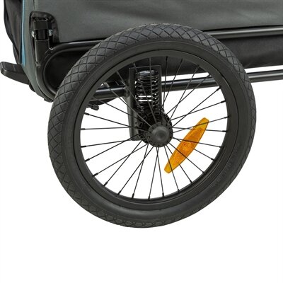 TRIXIE FIETSKAR TOT 35 KG BLAUW / GRIJS M 81x102/145x102 cm
