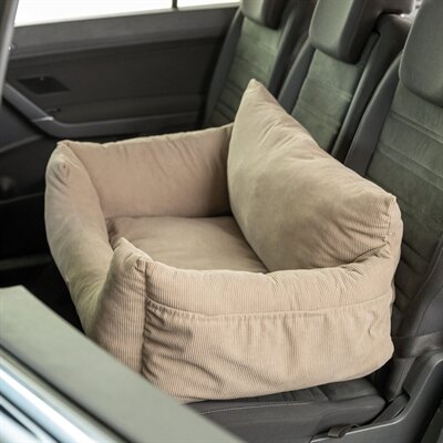 TRIXIE AUTOSTOEL DUBBEL TAUPE 80x60x35 cm