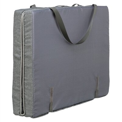 TRIXIE HONDENKUSSEN MATRAS SAMOA VITAL WATERAFSTOTEND OPVOUWBAAR DONKERGRIJS 140 X 90 CM