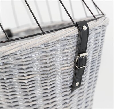 TRIXIE FIETSMAND BAGAGEDRAGER MET ROOSTER GRIJS 55X35X49 CM