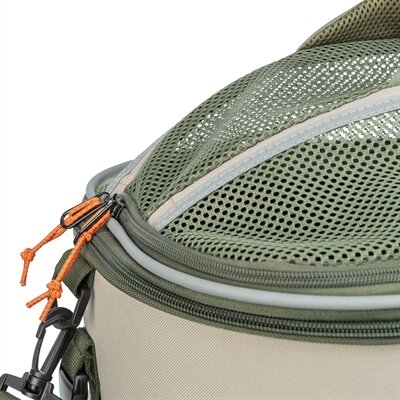 TRIXIE FIETSMAND VOOR BAGAGEDRAGER POLYESTER OLIJFGROEN / BEIGE 46X33X40 CM