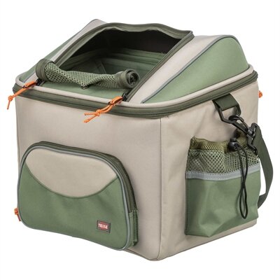 TRIXIE FIETSMAND VOOR STUUR POLYESTER OLIJFGROEN BEIGE 48X34X40 CM