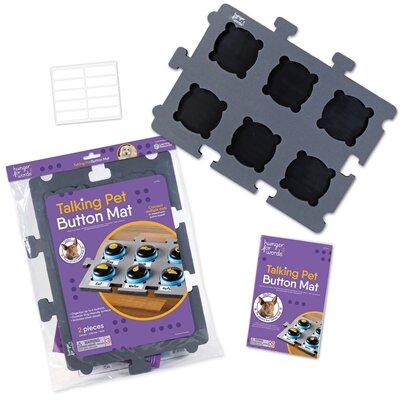 HUNGER FOR WORDS TALKING PET BUTTON MAT 33,5X45X1,5 CM
