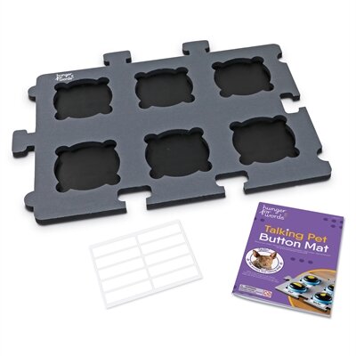 HUNGER FOR WORDS TALKING PET BUTTON MAT 33,5X45X1,5 CM