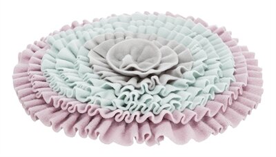 TRIXIE JUNIOR SNUFFELMAT ZACHT ROZE  MINTGROEN  GRIJS 38x38 CM