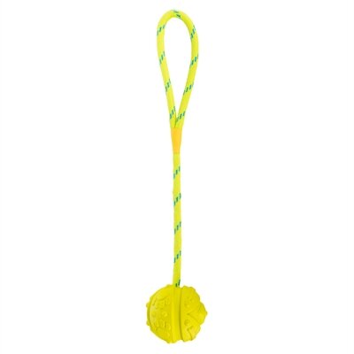 TRIXIE BAL AAN TOUW NATUURRUBBER DRIJVEND LIMEGROEN 7 CM