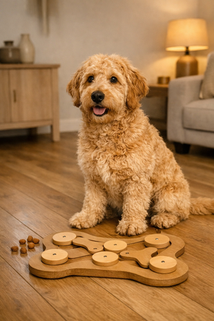 HOLT GAMES BOT ACTIVITEITENSPEL HOUT 35X35X5,5 CM