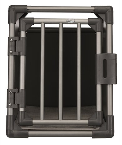 TRIXIE VERVOERSBOX ALUMINIUM GRAFIET 48 X 56 X 61 CM