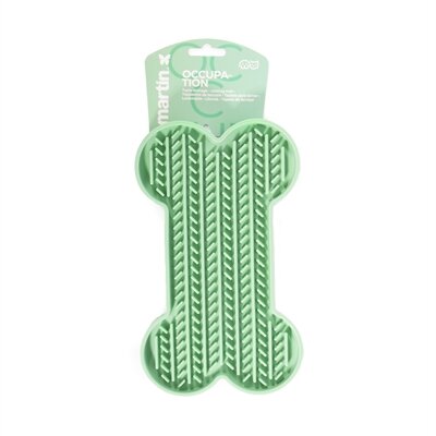 MARTIN LIKMAT BOT MET ZUIGNAPPEN SILICONEN GROEN 22X13X2 CM