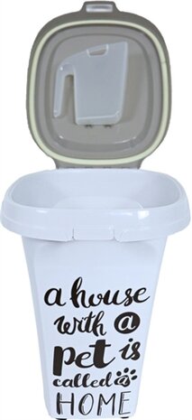 MODERNA VOERCONTAINER TRENDY STORY PET WISDOM 36,5 X 29 X 42,5 CM  20 LTR