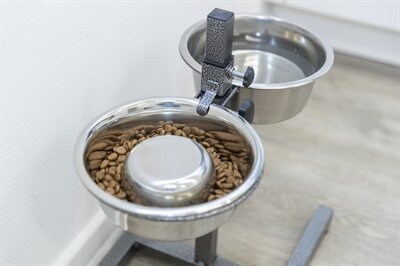 TRIXIE VOERBAK HOND SLOW FEEDING RVS 0,6 LTR 17 CM