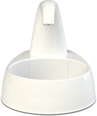 TRIXIE DRINKFONTEIN CURVED STREAM KUNSTSTOF WIT 25X35X24,5 CM 2,6 LTR