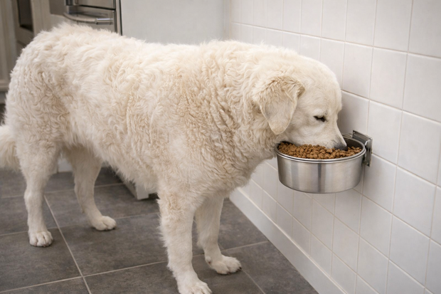 TRIXIE VOERBAK MET SCHROEFBEVESTIGING RVS 900 ML 14 CM
