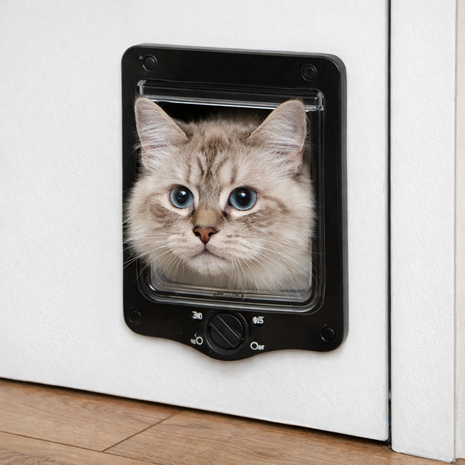 TRIXIE 4-WEG KATTENLUIK INCLUSIEF TUNNELSTUK ZWART 20X22 CM