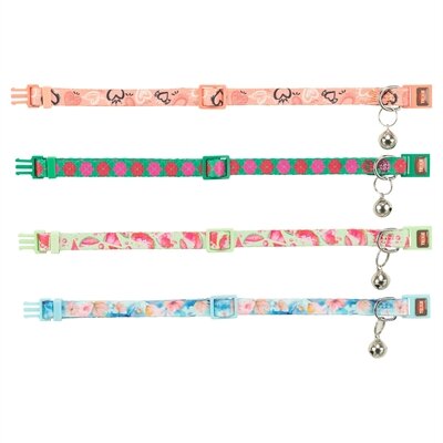 TRIXIE KATTENHALSBAND FLOWER POWER ASSORTI 19-31X1 CM