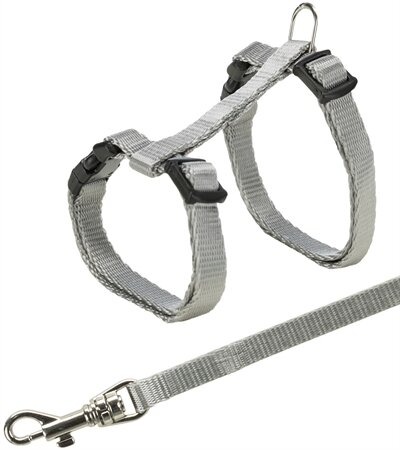 TRIXIE KITTENTUIG MET RIEM ASSORTI 19-31 CM / 1,20 MTR X 8 MM