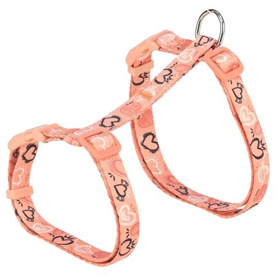 TRIXIE KATTENTUIGJE MET RIEM FLOWER POWER MOTIEF ASSORTI 35-59X1,3 CM