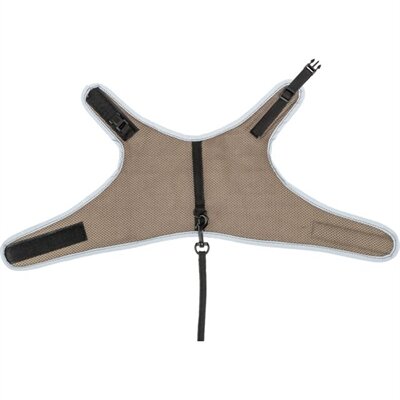 TRIXIE SOFTTUIG KAT MET RIEM TAUPE 24-42X120 CM