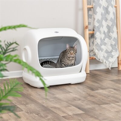 TRIXIE ZELFREINIGENDE ELEKTRISCHE KATTENBAK XL KUNSTSTOF WIT 63X51X60 CM