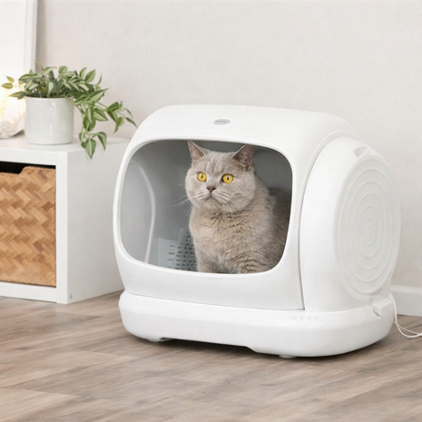TRIXIE ZELFREINIGENDE ELEKTRISCHE KATTENBAK XL KUNSTSTOF WIT 63X51X60 CM